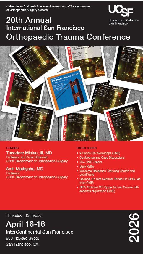 Annual International San Francisco Orthopaedic Trauma Conference Banner